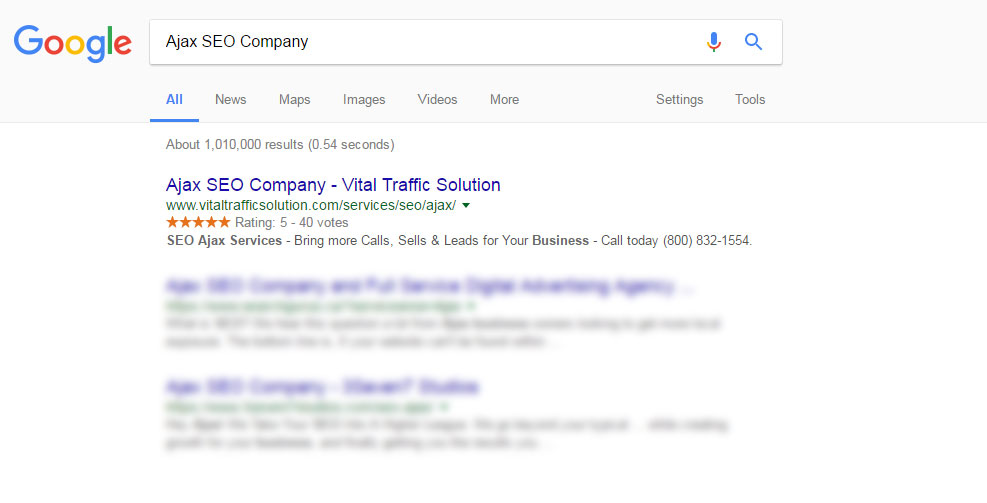 best SEO company in Ajax